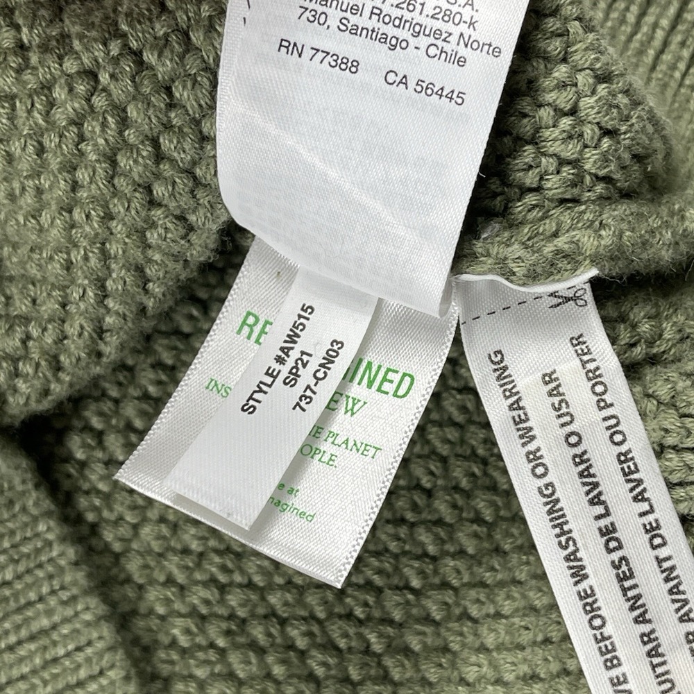 J Crew Sweater‎ Mens Medium Green 1/4 Zip Pullover Gorp Cabin Teacher Dad Office - Picture 10 of 14